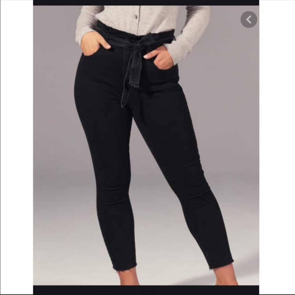 NWT Abercrombie tie waist jeans